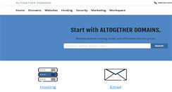 Desktop Screenshot of altogetherdomains.com